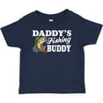 thumbnail image 3 of Inktastic Daddy's Fishing Buddy with White Text Boys Baby T-Shirt, 3 of 5