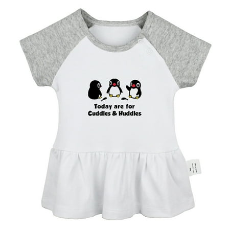 

Today are for Cuddles & Huddles Funny Dresses For Baby Newborn Babies Animal Penguin Pattern Skirts Infant Princess Dress 0-24M Kids Graphic Clothes (Gray Raglan Dresses 12-18 Months)