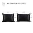 thumbnail image 5 of Spencer Black Satin Pillowcases, Queen, (2 Count), 5 of 8