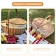thumbnail image 5 of Cesta de frutas portátiles Berdiner de bocadillo multifunción Cesta de mimbre de mimbre suministro de casas, 5 of 8