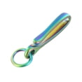 thumbnail image 3 of B7498 PVD Rainbow, Fish Hook Key Chain, Solid Brass-LL, 3 of 5
