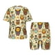 thumbnail image 1 of Balery Cute Owls Conjunto de Pijama Infantil de Manga Corta con Estampado – Ropa de Dormir de Algodón Suave-Medium, 1 of 6