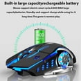 thumbnail image 3 of Wireless Mouse Gaming Computer Silent Rechargeable Bluetooth Mouse USB Mechanical E-Sports Backlight PC Gamer Mouse for Laptop, 3 of 7