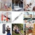 thumbnail image 5 of Spring Hanging Kit 250KG Capacity, 2x M10 Snap Hooks, 1x Suspension Spring and 1x 360 Rotatable ring, for Hammock Swing Chair, 5 of 5
