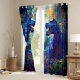 thumbnail image 3 of Erosebridal Wild T-Rex Curtains Pack of 2 (42x84 Each) for Kids Boys, Dinosaur Theme Curtains Blackout, 3 of 6