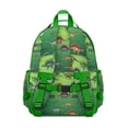 thumbnail image 3 of Green Cartoon Dinosaurs Pattern Backpack for School,Cute School Bag,Schoolbag with Adjustable Shoulder Straps & Padded Back,15.25"x11.5"x5.25", 3 of 5
