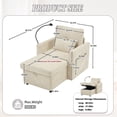 thumbnail image 6 of Living Room Sofas Multifunctional lazy person sofa recliner can be stored storage backrest with cell phone bracket chenille single leisure chair for living room bedroom small household,Comfortable So, 6 of 18