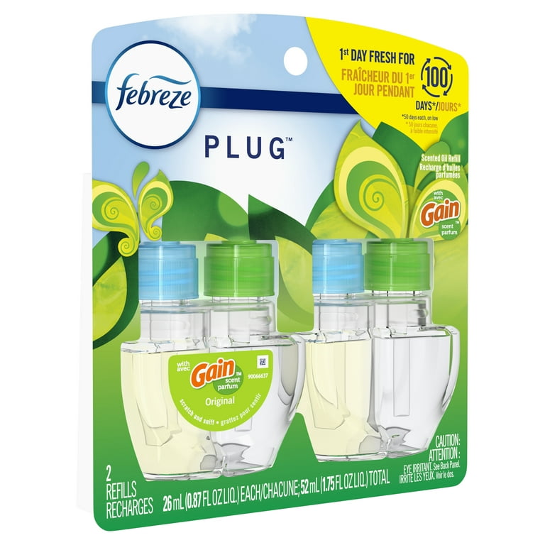 Febreze Plug Odor Eliminator 1 Device Plus 1 Refill 0.87-fl oz
