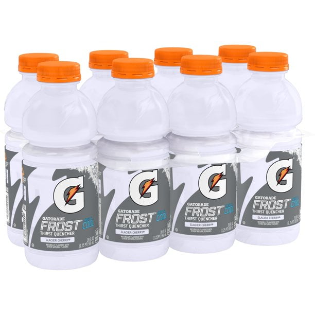 Gatorade Thirst Quencher Fierce Glacier Cherry Sports Drink, 20 oz Bottles, Quantity of 16