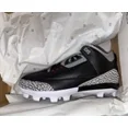 thumbnail image 1 of Nike Air Jordan 3 Retro MCS Black Cement Baseball Cleats Size 9.5, 1 of 12