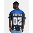 thumbnail image 3 of Disney Stitch Men's and Big Men's Front Back Graphic Soccer Jersey with Short Sleeves, Sizes XS-3XL, 3 of 5