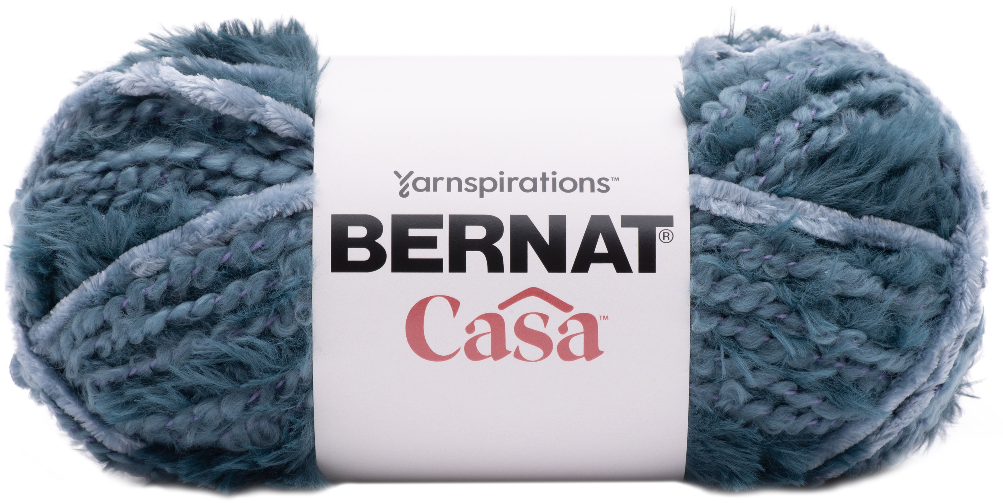 Bernat Casa™ Super Bulky Acrylic Polyester Blend Mineral Blue Yarn, 170 yd