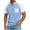Pink, variant on SAWOBUUN Men's Henley Shirt Short Sleeve Color Block Raglan Sleeve Button Down Top Casual Slim Fit T-Shirt with Chest Pocket