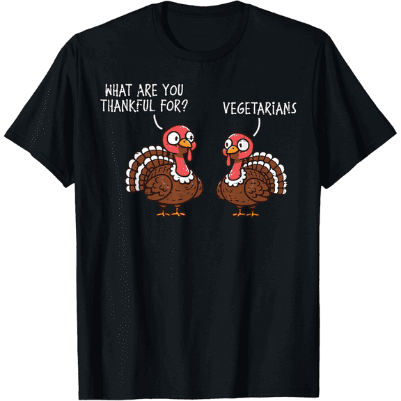 Funny Turkey Thanksgiving Shirt for Men Adults,Fall Holiday Casual T-Shirt