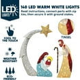 thumbnail image 7 of Joyfy 5 FT Nativity Scene Yard Light Christmas Outdoor Decorations,140 Pre-Lit LED Christmas Decorations,Christmas Yard Light with Stakes Decorations Outdoor Holiday Decor, 7 of 7