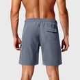 thumbnail image 5 of Dxzfnsa Men's Shorts Casual Stretch Solid Short Elastic Waist Drawstring Lightweight Textured Summer Shorts Pants for Men S-3XL, 5 of 7