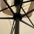 thumbnail image 5 of Outdoor Patio Umbrella 10 Ft x 6.5 Ft Rectangular with Crank Weather Resistant UV Protection Water Repellent Durable 8 Sturdy Aluminuim Ribs with Push Button Tilt&Crank, Market Outdoor Table Umbrella, 5 of 7