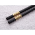 thumbnail image 3 of 10 Paires de Baguettes en Alliage d'Acier Inoxydable Style Chinois (Doré+noir), 3 of 3
