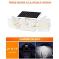 thumbnail image 3 of Luces solares INCX 156 LED 8W con sensor de movimiento IP65 a prueba de agua, 3 of 7