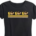thumbnail image 3 of Pokémon - Pikachu Eevee Retro - Women's Short Sleeve Graphic T-Shirt, 3 of 5
