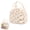 Beige strawberry, variant on Insulated Reusable Lunch Bag for Women, 10L Large Capacity Corduroy Cooler Tote 10 x 7.5 x 7.5 in for Work Picnic Travel & Gifting