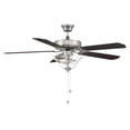 thumbnail image 6 of Trade Winds Tobias 52" 2-Light Ceiling Fan in Brushed Nickel with Clear Bubble Glass, 6 of 9
