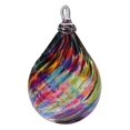 thumbnail image 1 of Glass Eye Studio Rainbow Twist Raindrop Ornament by Glass Eye Studio, 1 of 2