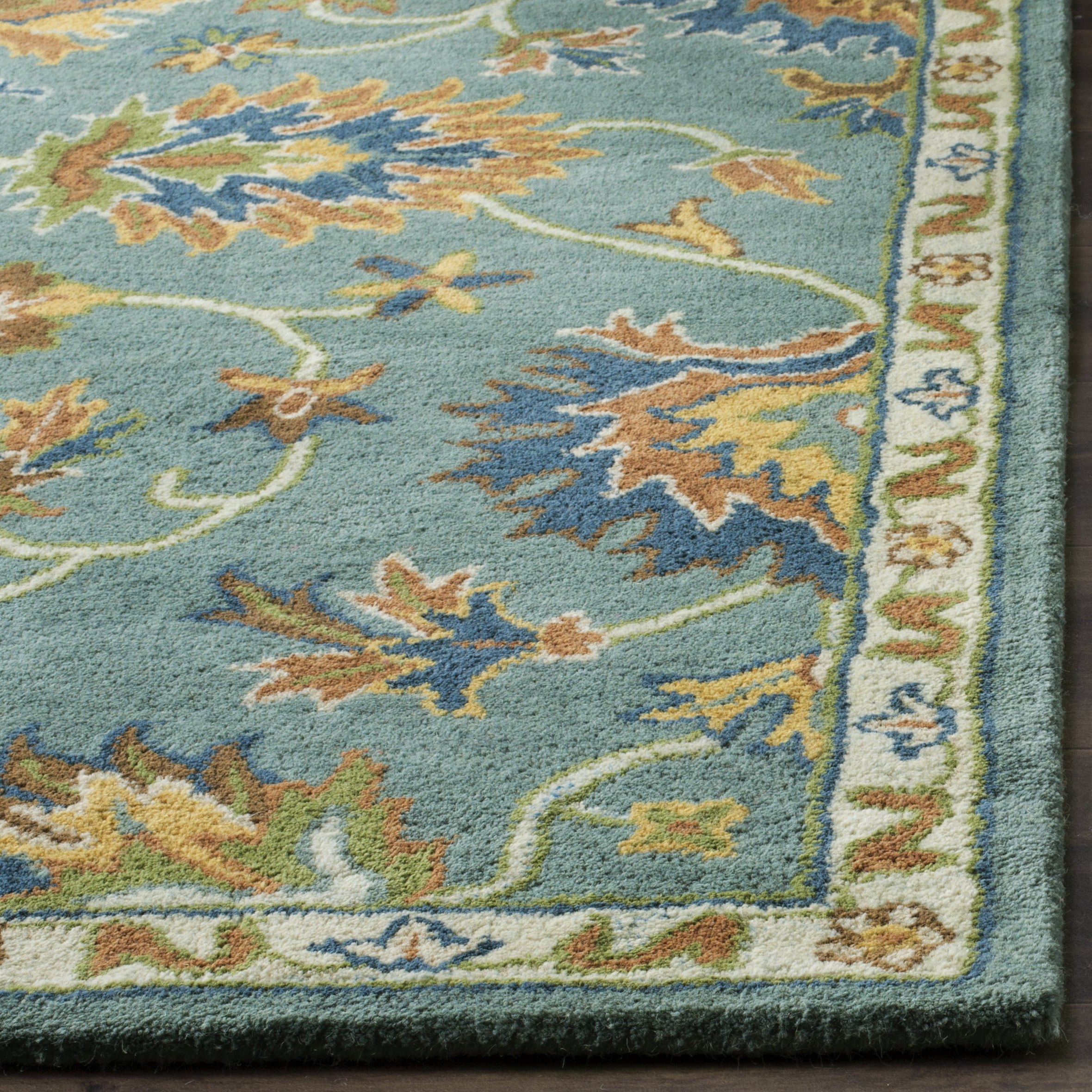Safavieh Heritage Odran Oriental Wool Area Rug, Light Blue, 6' x 6' Square