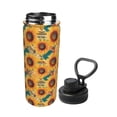 thumbnail image 2 of KLL Beautiful Bohemian Sunflower Pattern 18oz Insulated Water Bottle, Stainless Steel Sports Water Cup Flask with Spout and Handle Lid for Sports Travel Car& School, 2 of 7