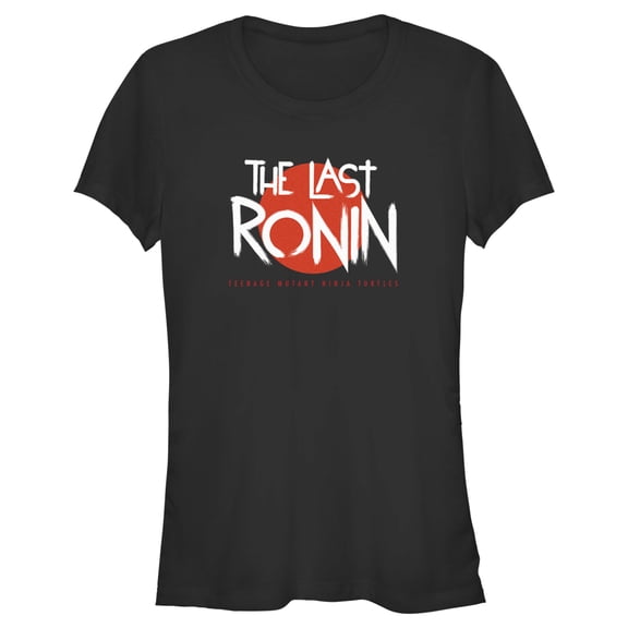 Junior's Teenage Mutant Ninja Turtles The Last Ronin Red Moon Logo Graphic Tee Black 2X Large