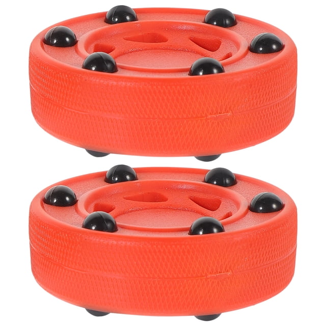 Hytrove 2Set Street Hockey Puck Nylon Shockproof Core for Competition or Practice