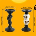 thumbnail image 3 of pdqouc Pillar Candle Holder for Halloween Decoration Indoor Candlestick Holder for 3 Inches Pillar Candle Holiday Party Indoor Outdoor Decor 2024 Clearance, 3 of 8