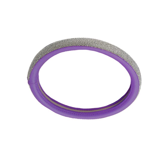 Riwesomey Cubierta del volante Universal Bling Rhinestone Antideslizante Absorción del sudor Rueda de coche para mujeres niñas Automoción decorativa y accesorios Blanco Púrpura