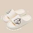thumbnail image 2 of Zapatillas de baño con plataforma para mujer, chanclas antideslizantes de dibujos animados de gato, sandalias de playa, Zapatillas de interior, verano, 2023, 2 of 7