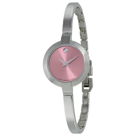 Dial Bangle Bracelet Watch - Bela Pink Dial Stainless Steel Bangle Ladies Watch 0606596