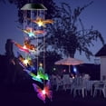 thumbnail image 2 of Pcapzz Wind Chime,Butterfly Wind Chime,Butterfly Solar Lights 120mAh Decorative Wind Chime Colorful Light Waterproof Hanging Lamp for Garden Home Yard, 2 of 10