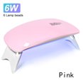 thumbnail image 1 of 6W Mini Nail Dryer Machine Portable 6 LED UV Manicure Lamp Home Use Nail Lamp For Drying Polish Varnish With USB Cable, 1 of 5