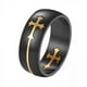 thumbnail image 1 of Anillos cruzados Yuyangstore para hombres 2 piezas regalos cristianos, 1 of 8