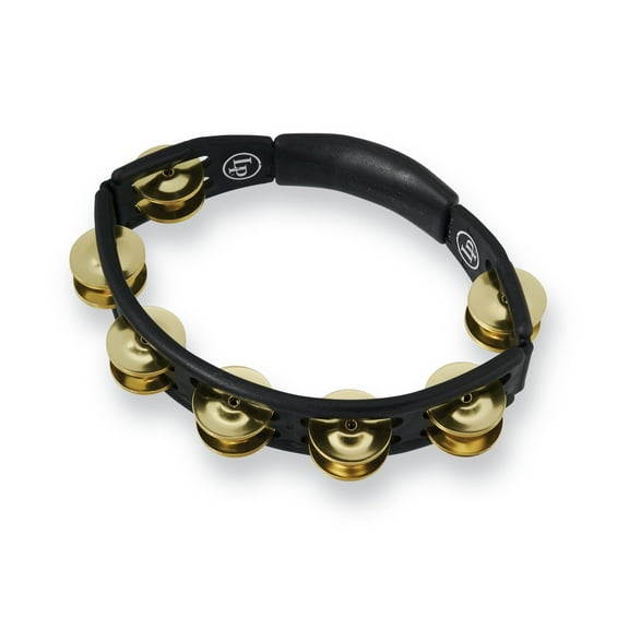 Latin Percussion LP170 Cyclops Hand Held Tambourine w/Brass Jingles, Black