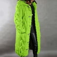 thumbnail image 2 of Cardigan for Women Warm Long Sleeve V Neck Button Down Knit Sweater Outwear Soft Loose Fit Cozy Fall Winter Fashion Solid Color Work Sweaters for Women Green L, 2 of 6