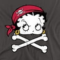 thumbnail image 2 of Betty Boop T-Shirt Pirate Unisex Graphic Tee For Men & Women, 2 of 7