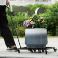 thumbnail image 4 of 20-Inch Heavy Duty Plant Cart with Wheels - Indoor/Outdoor Metal Plant Stand with 8 Rolling Casters, Lockable Wheels, 200lbs Capacity - Plant Caddy Dolly for Moving Plants Easily, 4 of 9