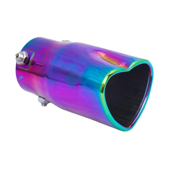 Car Exhaust Tip Wear-resistant Fine Workmanship Stainless Steel Heart Shaped Universal Car Exhaust Muffler for ATV