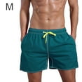 thumbnail image 1 of Shorts Cotton Summer Beach Short Pants man summer beach Man Running Sweatpants, Dark Green, M, 1 of 5
