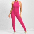 thumbnail image 3 of Conjunto deportivo de Yoga de una pieza para mujer, conjunto de gimnasio calado con cremallera, conjunto de entrenamiento de Fitness, ropa deportiva académica, 3 of 5