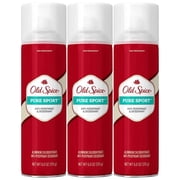 Old Spice High Endurance Aerosol Spray Pure Sport Scent Men's Anti-Perspirant & Deodorant 6 Oz (Pack of 3)