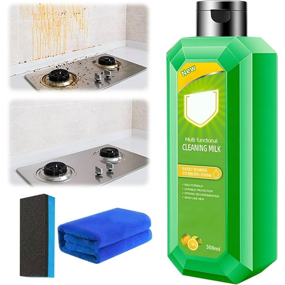 Multipurpose Cream Cleaner for Kitchen, Concentrated Heavy Duty Degreaser for Oil Stains, 10.6 Fl oz