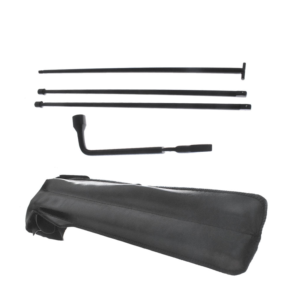 ALLCARB Spare Tire Jack Tool Set Kit Wheel Tire Lug Wrench Repair Tool