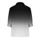 thumbnail image 4 of Fiudx Liquidación de Ahorros de Verano Blusa Casual de Manga Media con Cuello En V de Color Sólido con Botones Sueltos para Mujer, 4 of 5