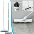 thumbnail image 4 of RYDCOT Floor Scrub Brush with Long Handle, 3 in 1 Scrape and Heavy-Duty Stiff Bristle Scrubber Brush for Cleaning Shower Bathroom, Patio, Pool, Garage, Kitchen, Wall and Deck (1Pcs), 4 of 4